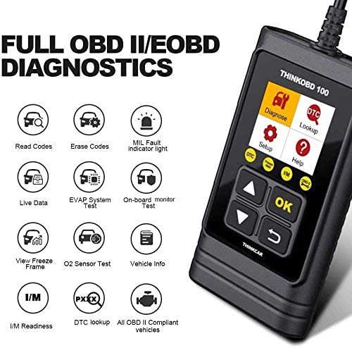 THINKOBD100 provides full OBD II/EOBD diagnostics