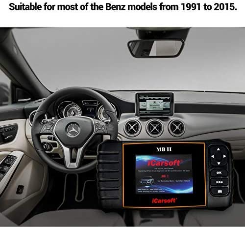 iCarsoft MB II is suitable for most Benz models from 1991 to 2015