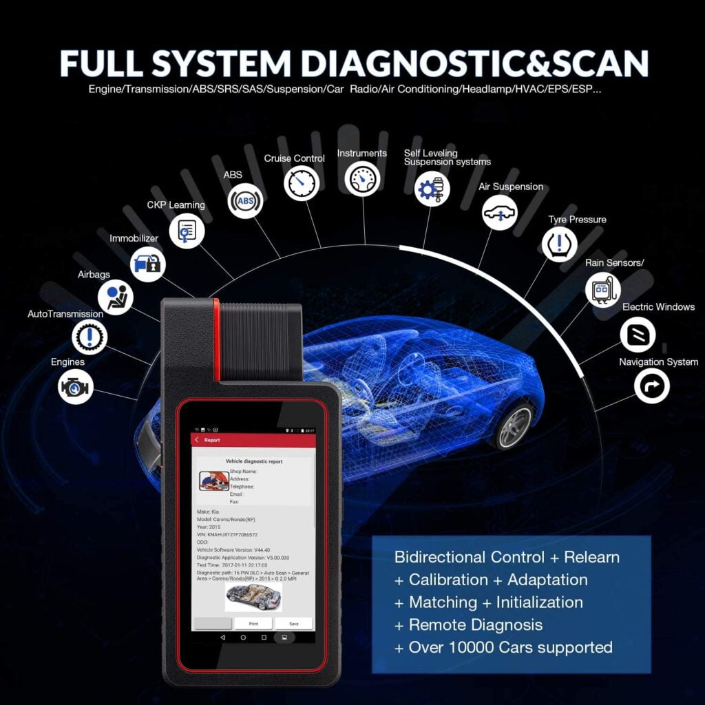 LAUNCH X431 Diagun V offers full system diagnostic