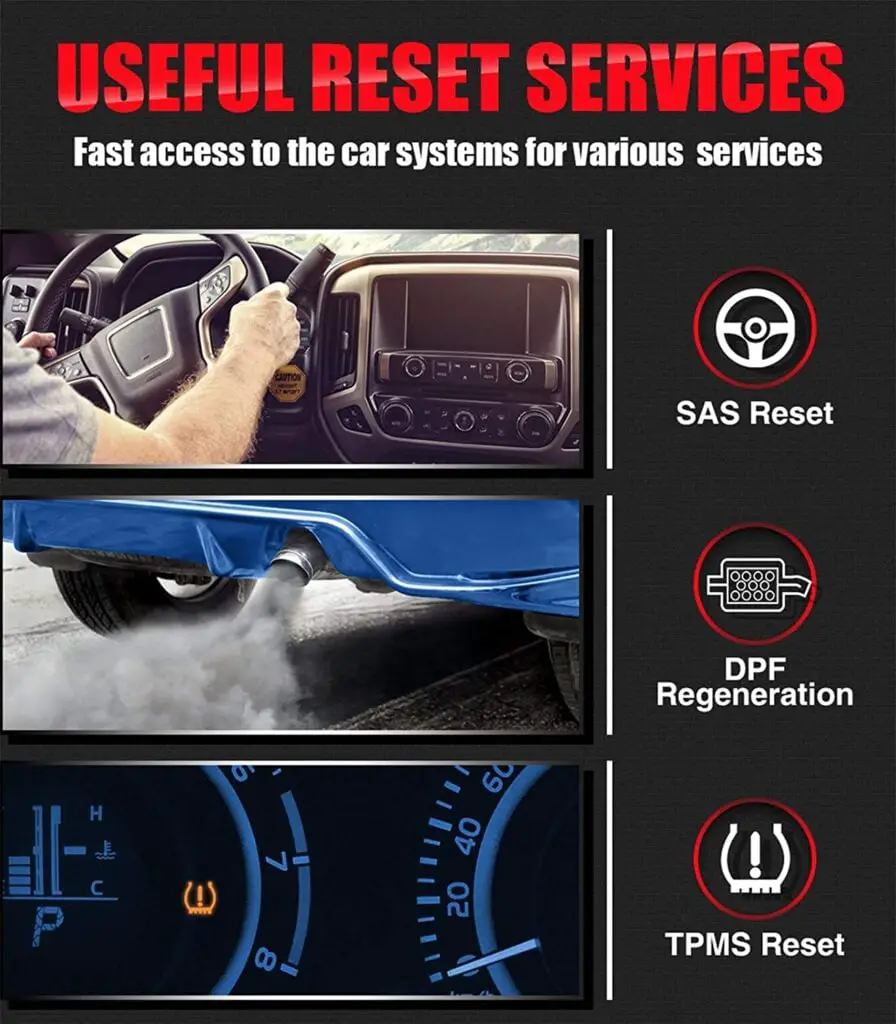 Autel MaxiCOM MK808 offers useful reset services.