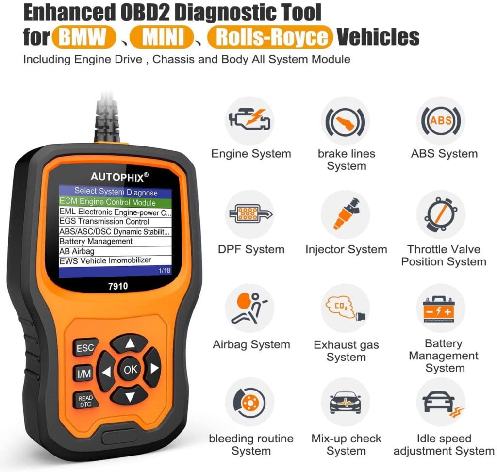 AUTOPHIX 7910 provides multi-system diagnostics.