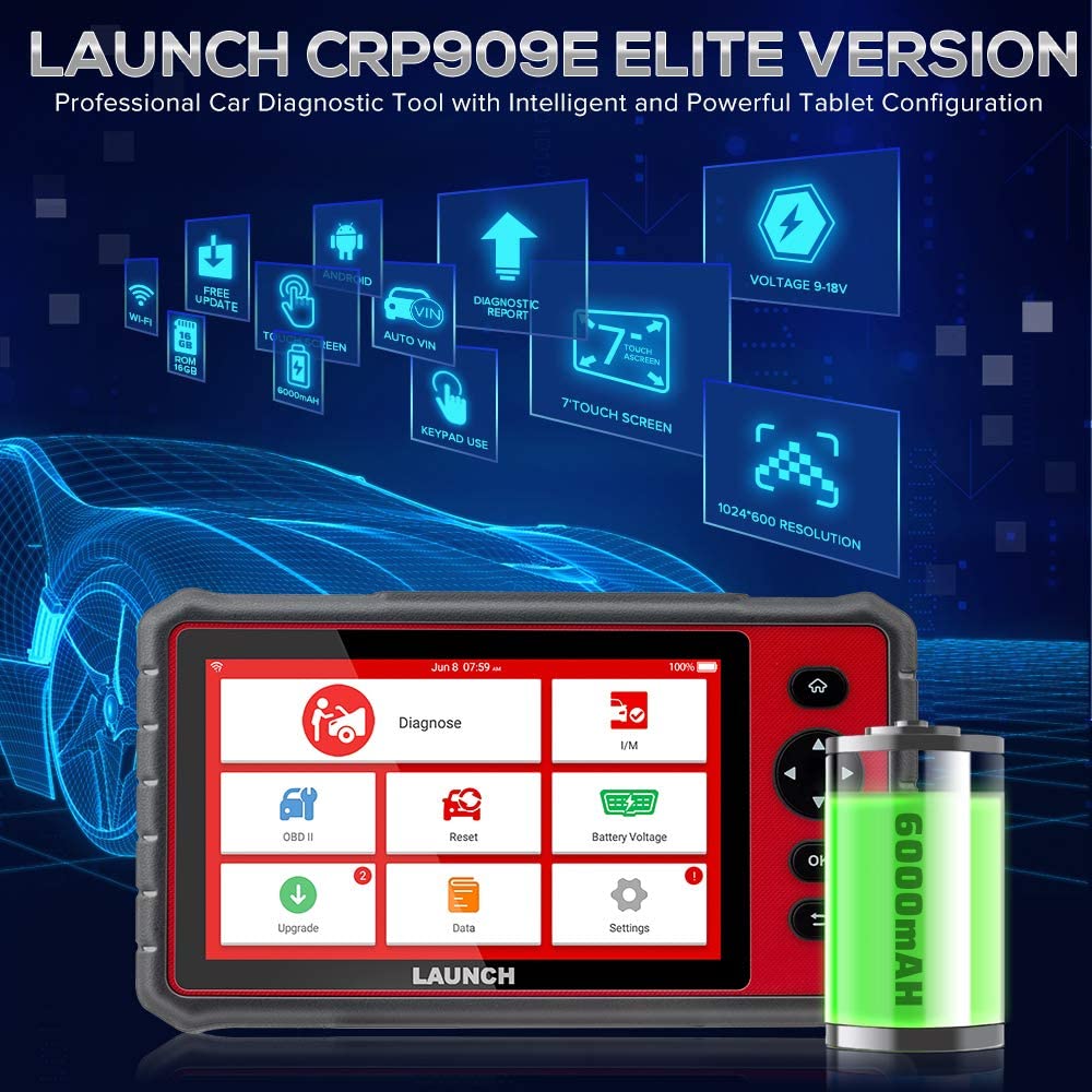 LAUNCH CRP909E has many  functions