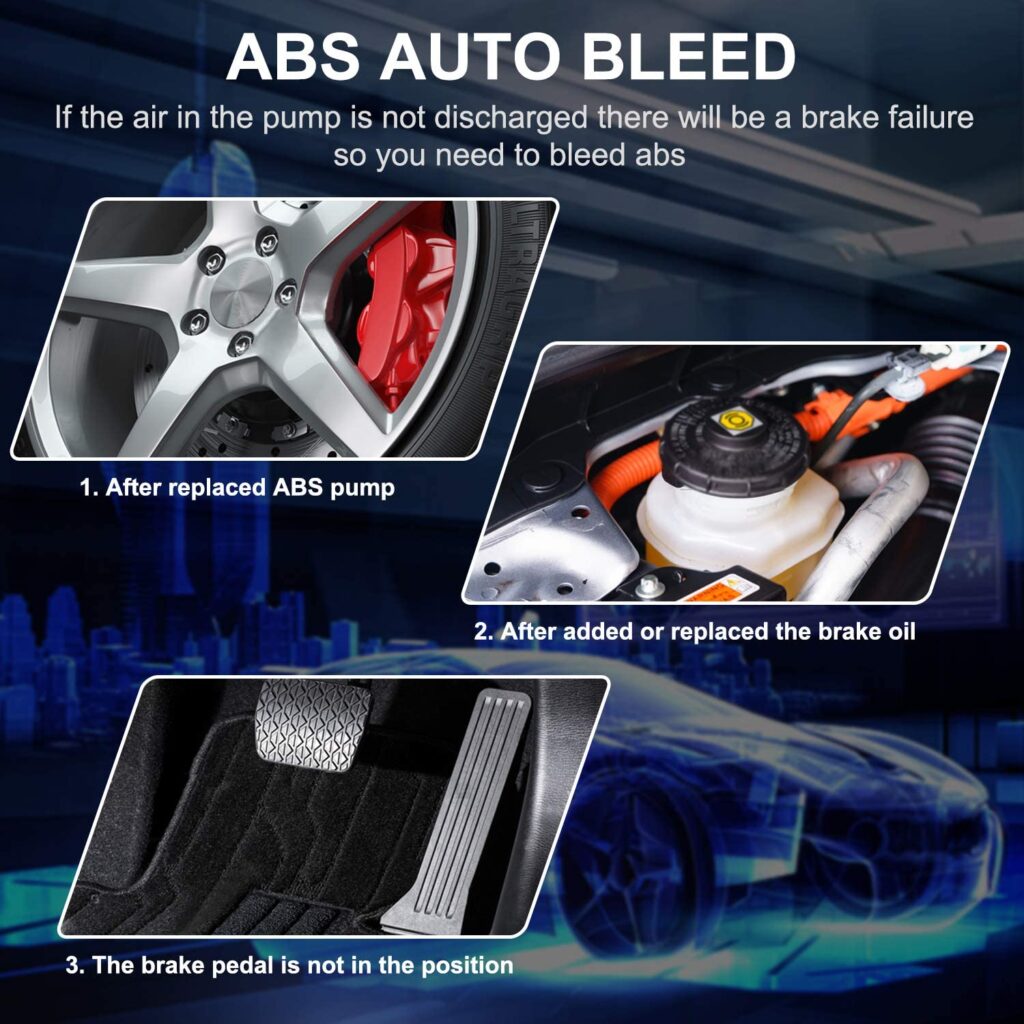 ABS auto bleed is an outstanding feature of FOXWELL NT630 Plus