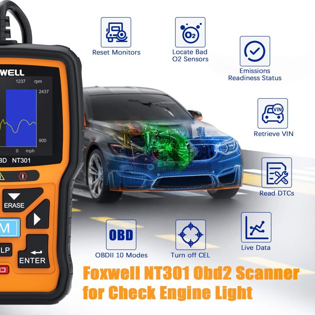 FOXWELL NT301 provides multiple functions