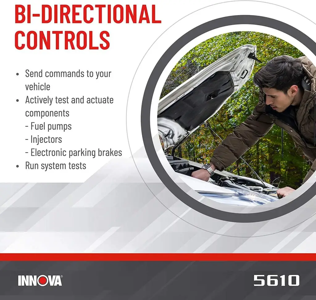INNOVA CarScan Pro 5610 can do bi-directional controls.