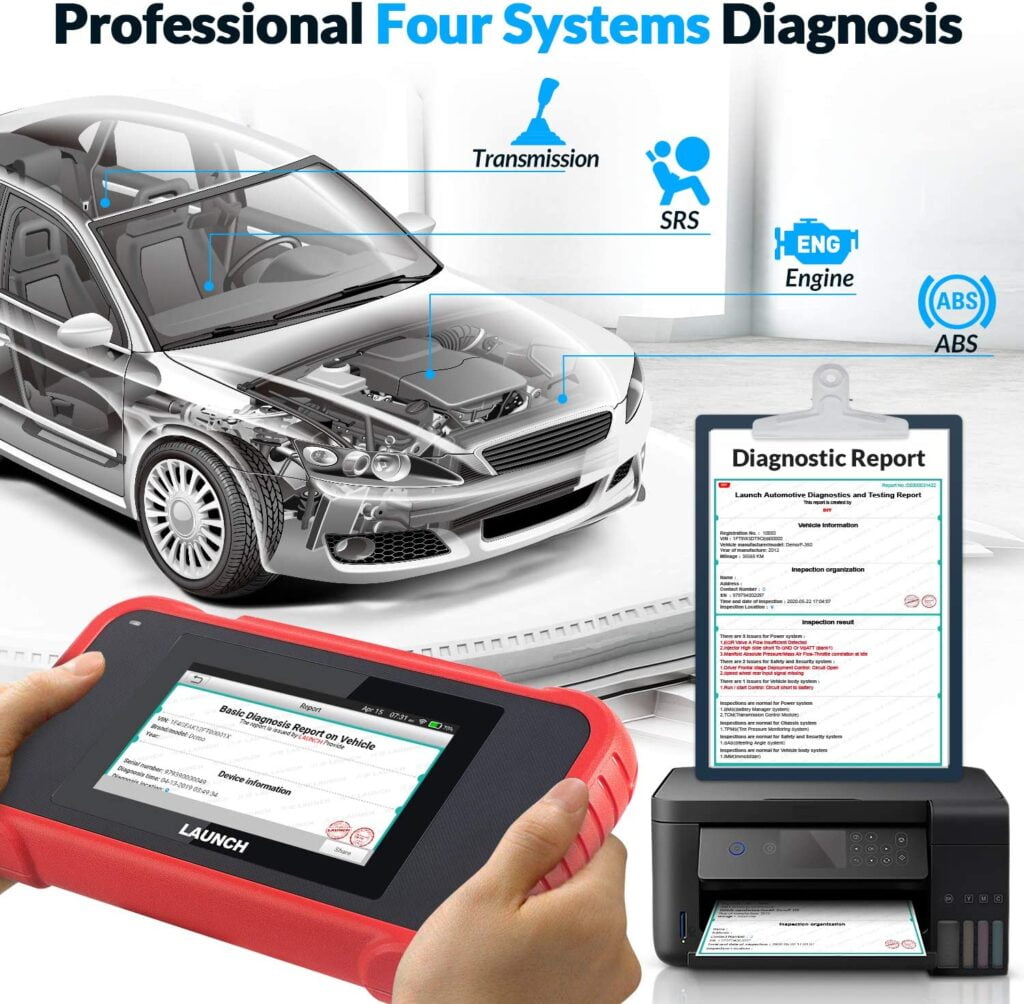 All 3 LAUNCH scan tools offer four systems diagnosis