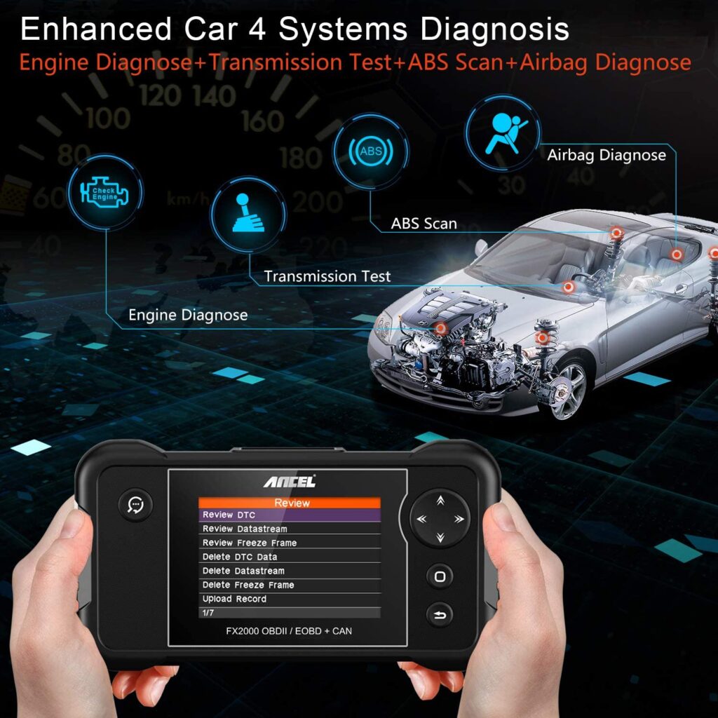ANCEL FX2000 can do 4 systems diagnosis