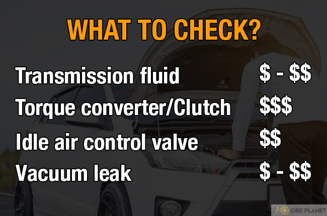 things to check and cost when car shuts off when put in drive or reverse